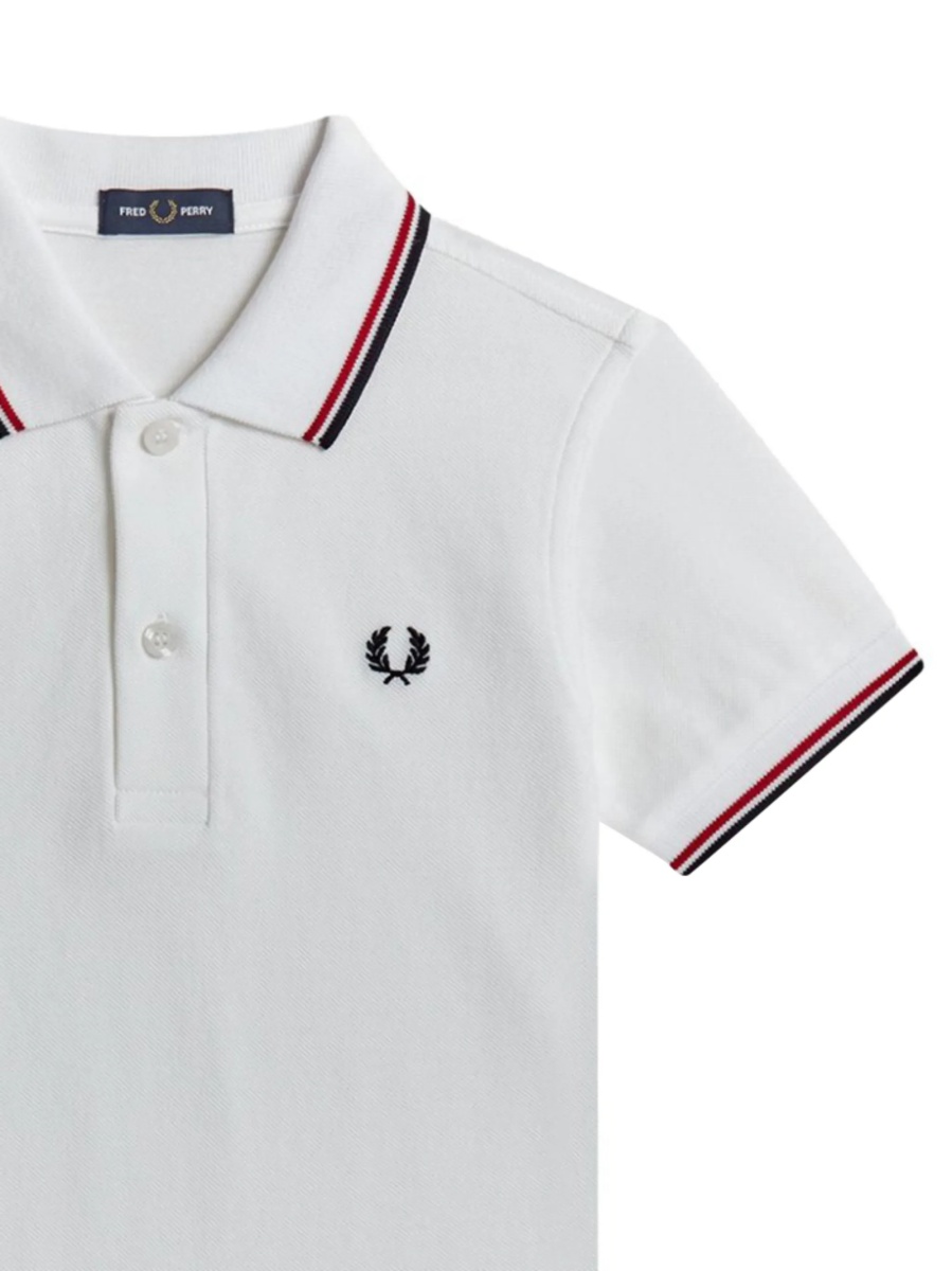 Tricou Polo Fred Perry alb - Img 2
