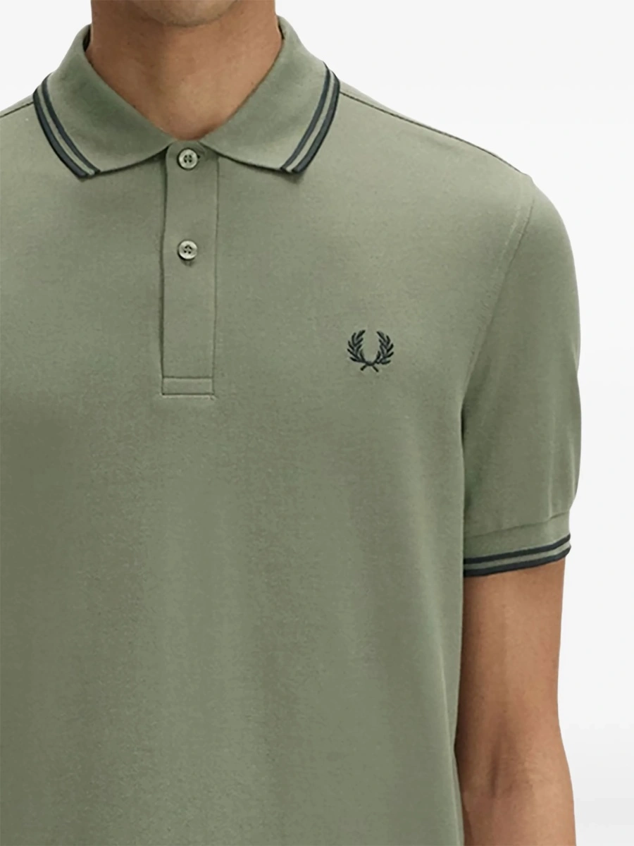 Tricou Polo Fred Perry verde - Img 2