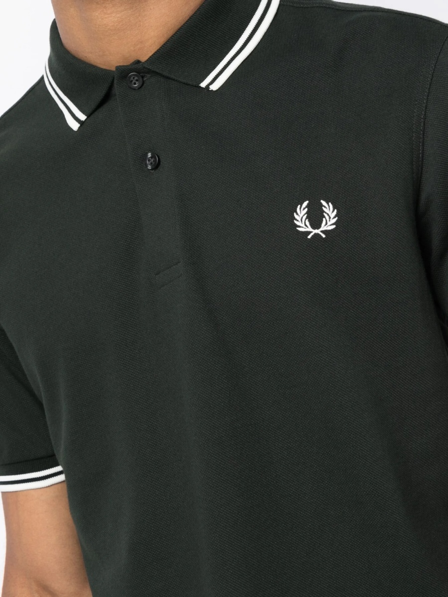 Tricou Polo Fred Perry verde - Img 5