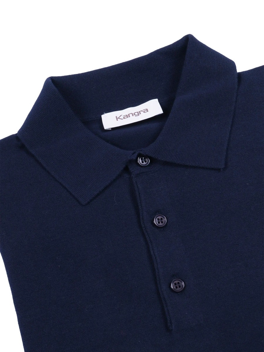 Tricou Polo Fully-fashioned plain-knit polo shirt - Img 2