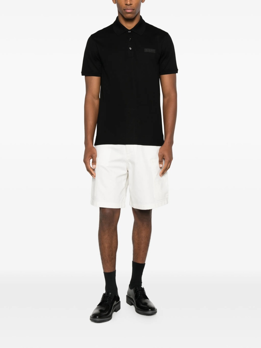 Tricou Polo Givenchy negru din bumbac - Img 2