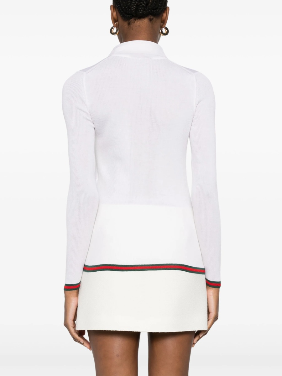 Tricou Polo Gucci alb - Img 4