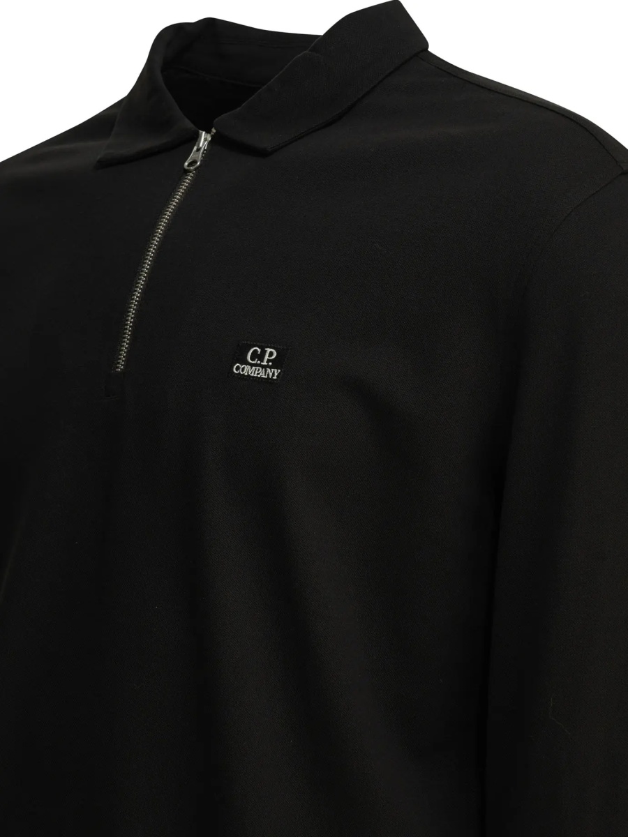 Tricou Polo Half-zip polo shirt with logo - Img 4