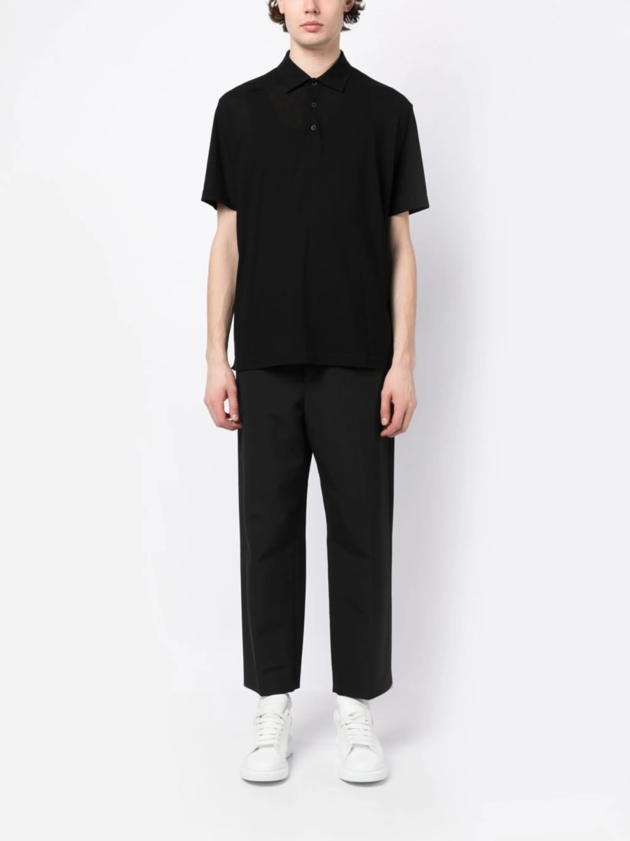 Tricou Polo Herno negru din bumbac - Img 2