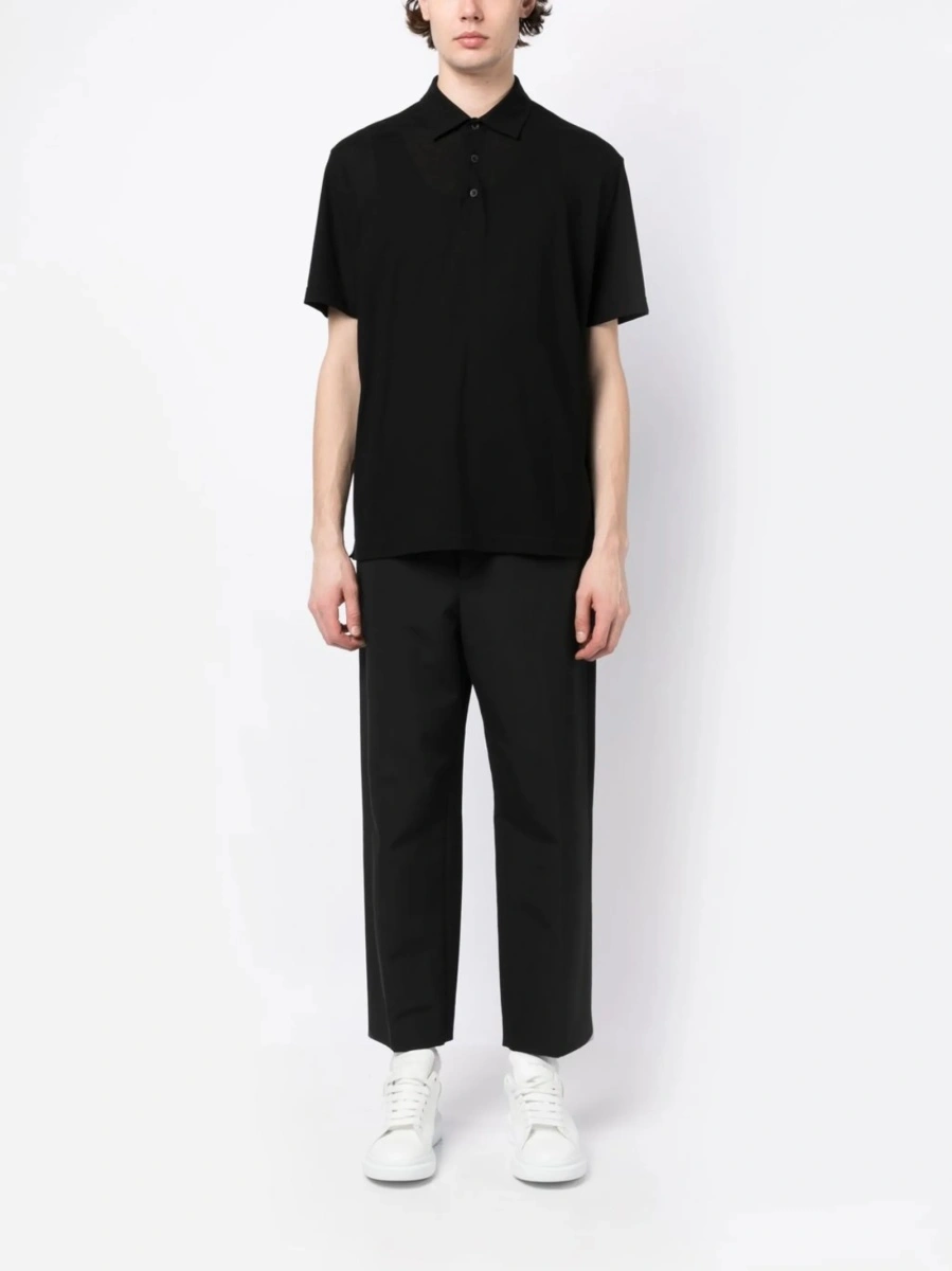 Tricou Polo Herno negru din bumbac - Img 2