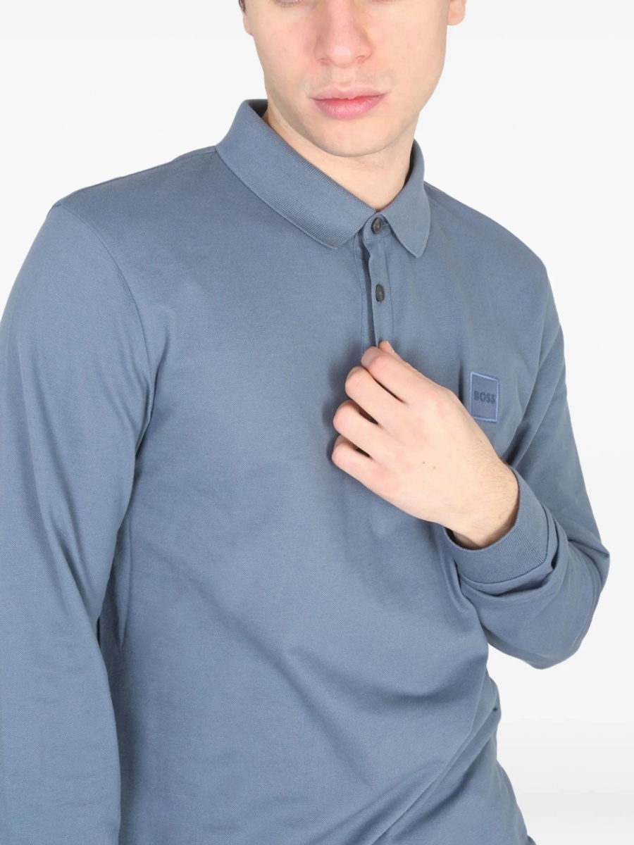 Tricou Polo Hugo Boss albastru - Img 4