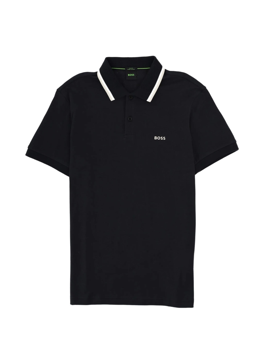 Tricou Polo Hugo Boss albastru - Img 2