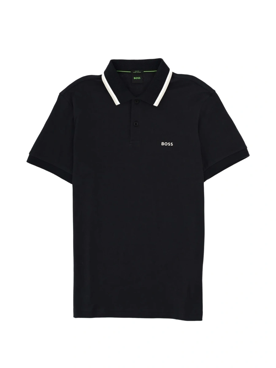 Tricou Polo Hugo Boss albastru - Img 2