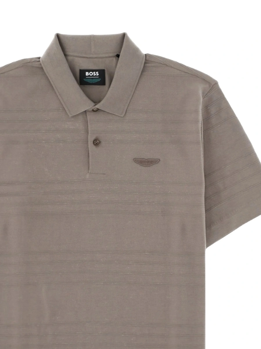 Tricou Polo Hugo Boss gri - Img 2