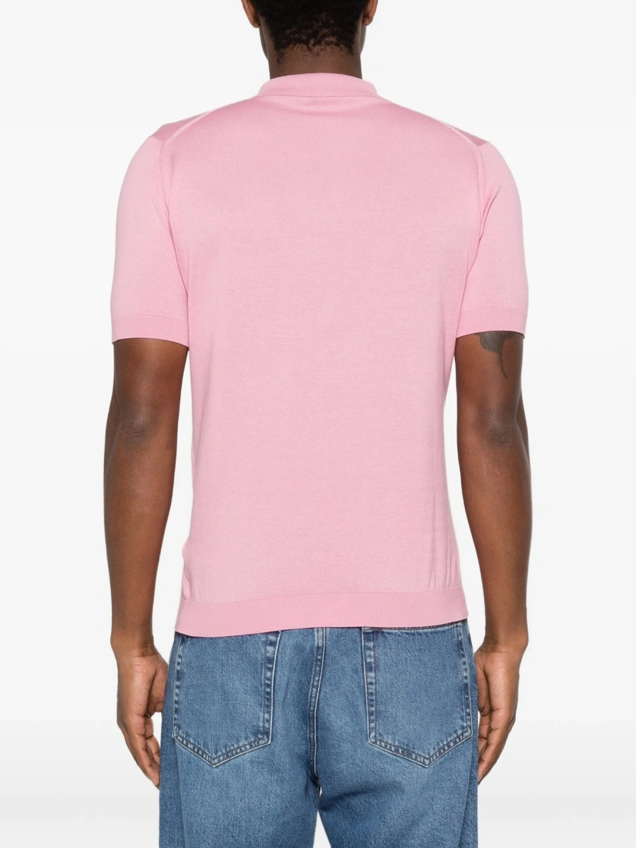 Tricou Polo John Smedley roz - Img 4