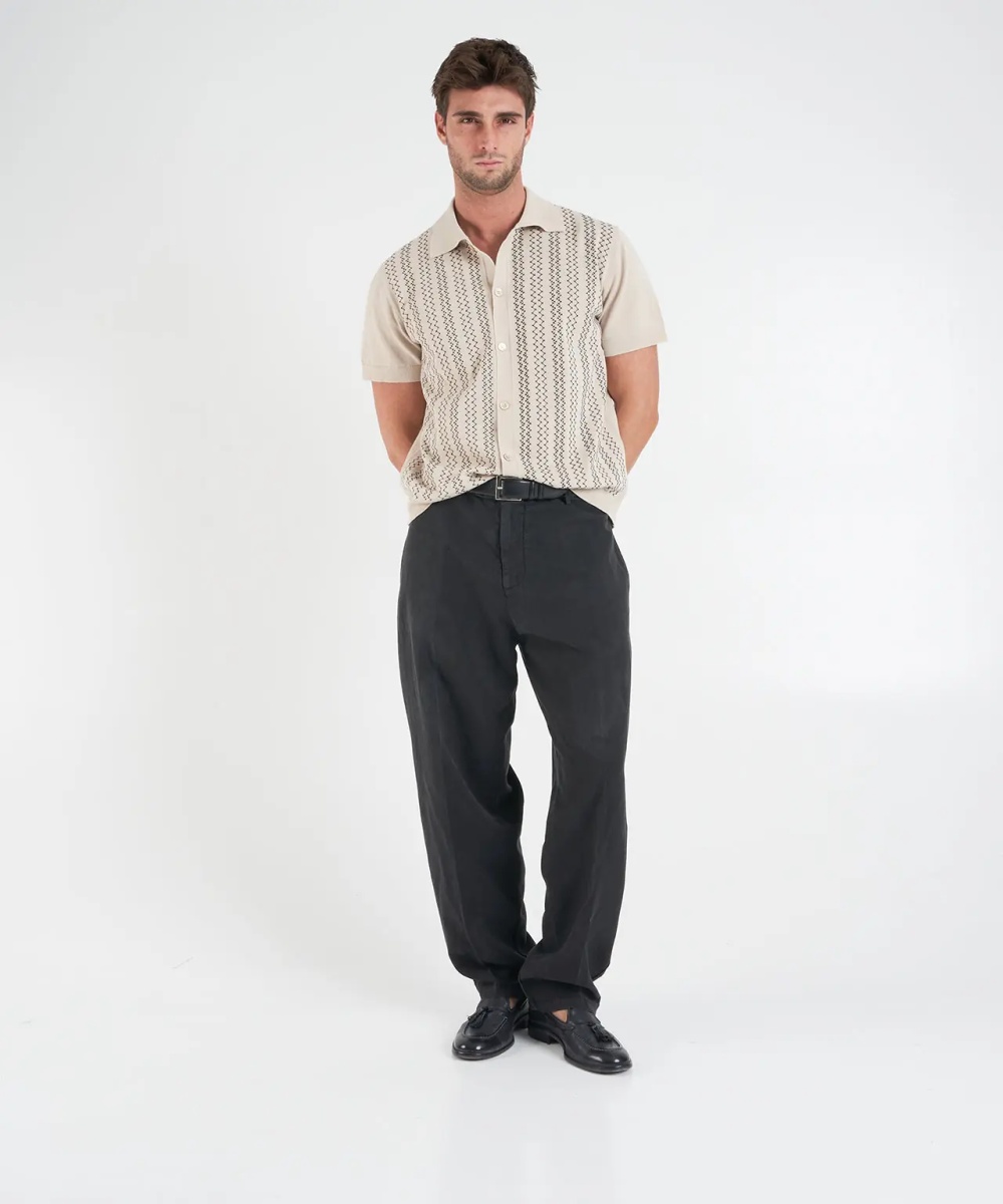 Tricou Polo Knit polo with embroidery - Img 4