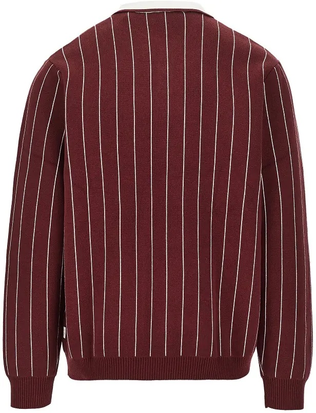 Tricou Polo Knitted polo shirt with striped motif - Img 3