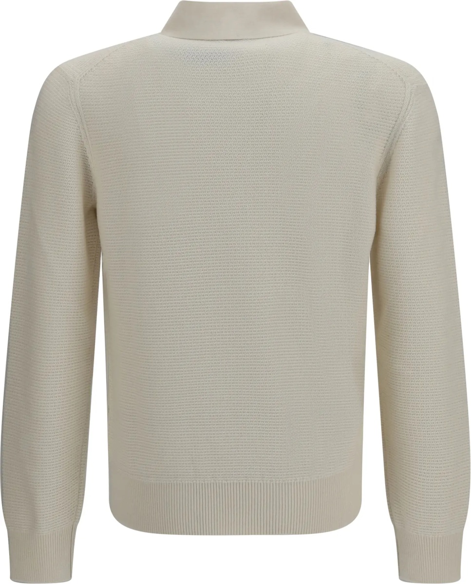 Tricou Polo Long-sleeve cashmere Polo Shirt - Img 2