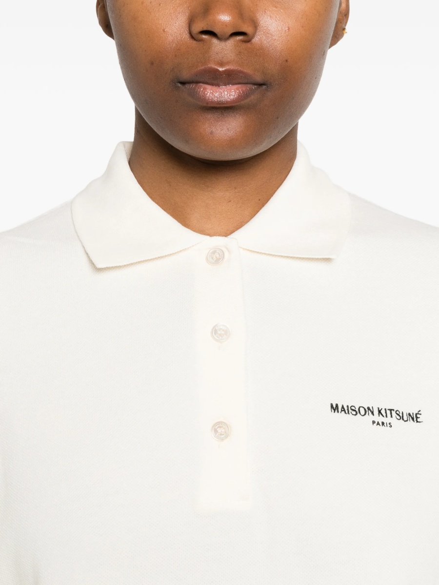 Tricou Polo MAISON KITSUNÉ neutru - Img 5