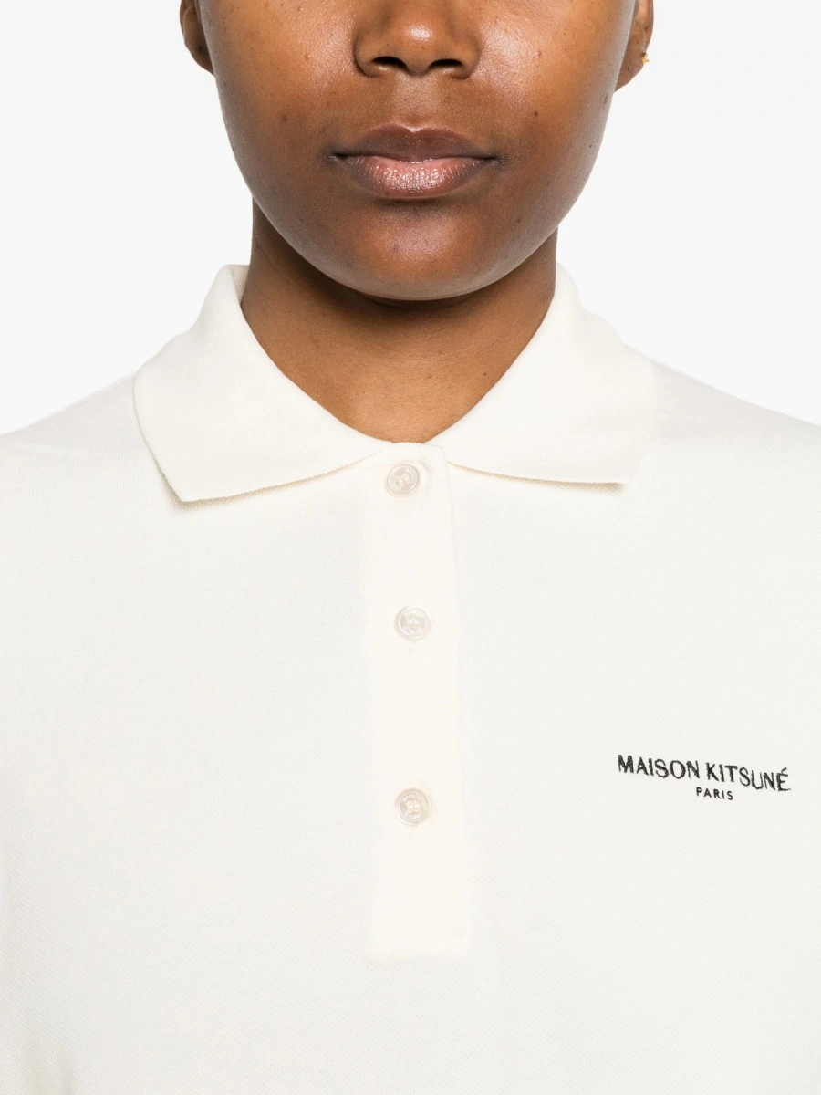 Tricou Polo MAISON KITSUNÉ neutru - Img 5