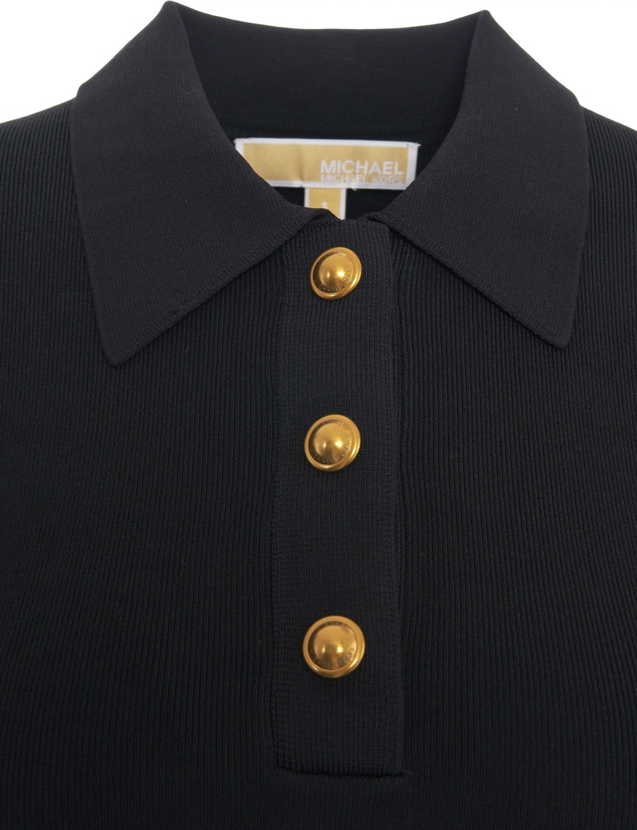 Tricou Polo Midi dress with polo collar - Img 4