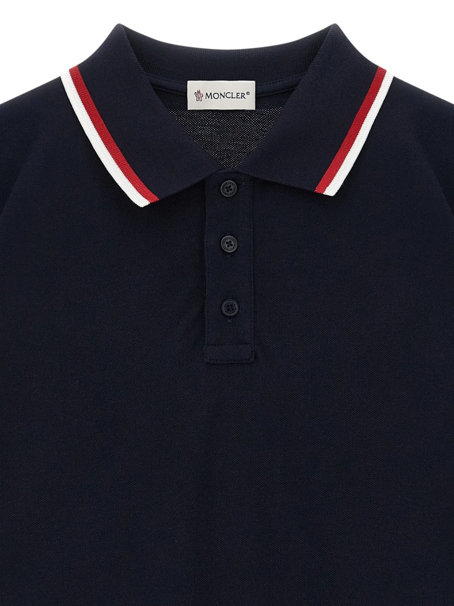 Tricou Polo Moncler albastru - Img 3