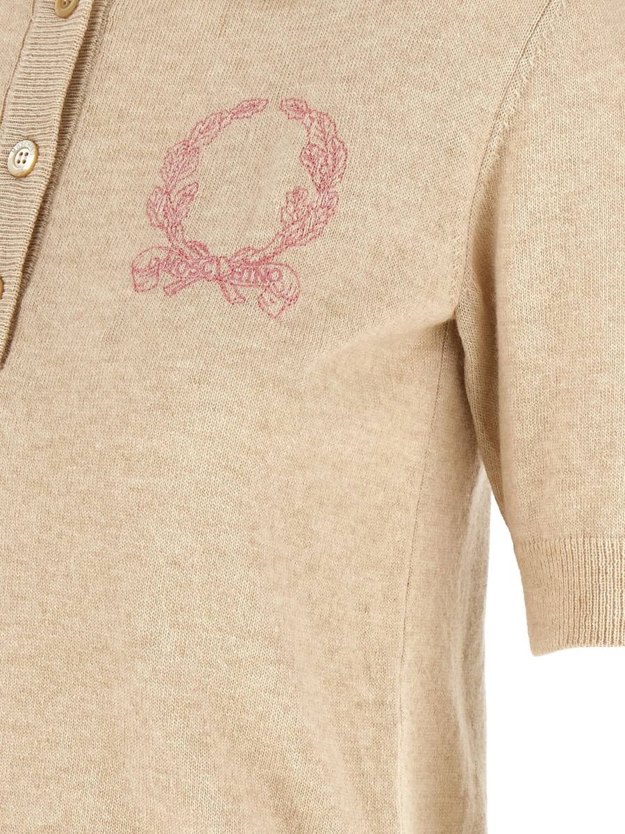 Tricou Polo Moschino neutru - Img 4