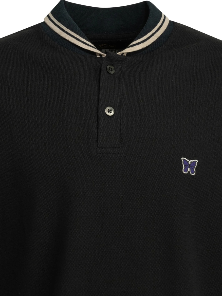 Tricou Polo NEEDLES negru - Img 4