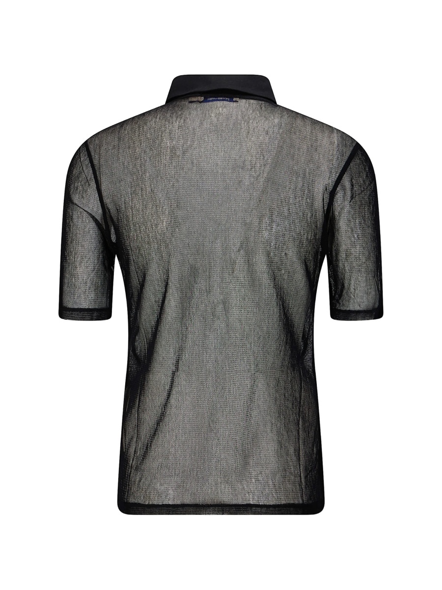 Tricou Polo PALOMA WOOL negru din bumbac si nylon - Img 2