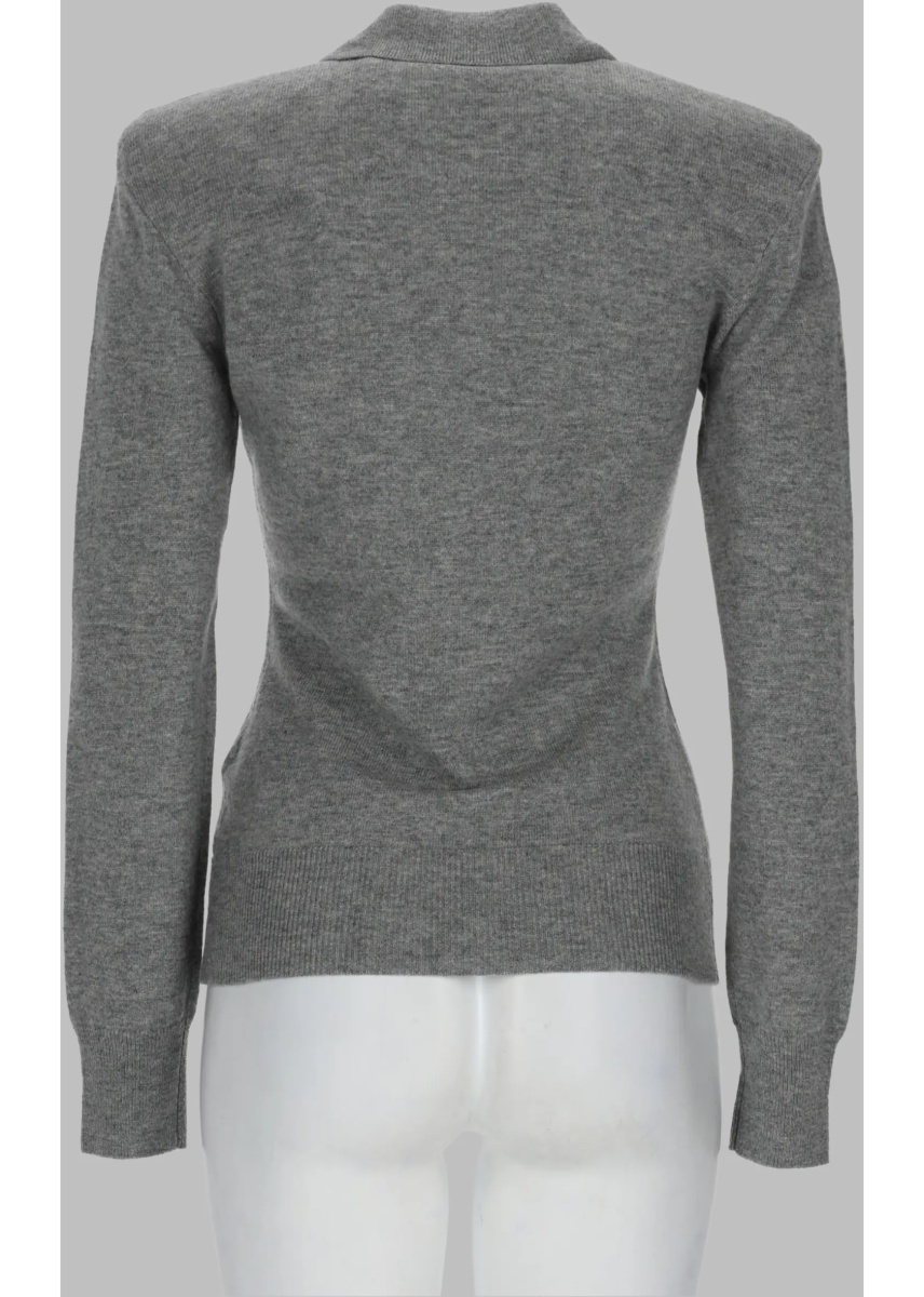 Tricou Polo Polo In Lana Merino E Cashmere - Img 2