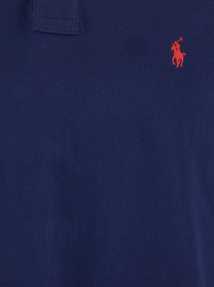 Tricou polo Ralph Lauren albastru din bumbac - Img 3