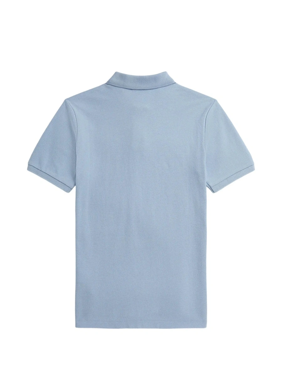 Tricou polo Ralph Lauren albastru din bumbac - Img 4