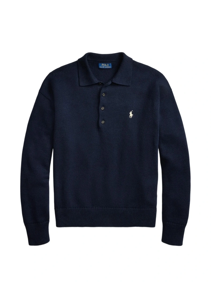 Tricou polo Ralph Lauren albastru din bumbac - Img 8