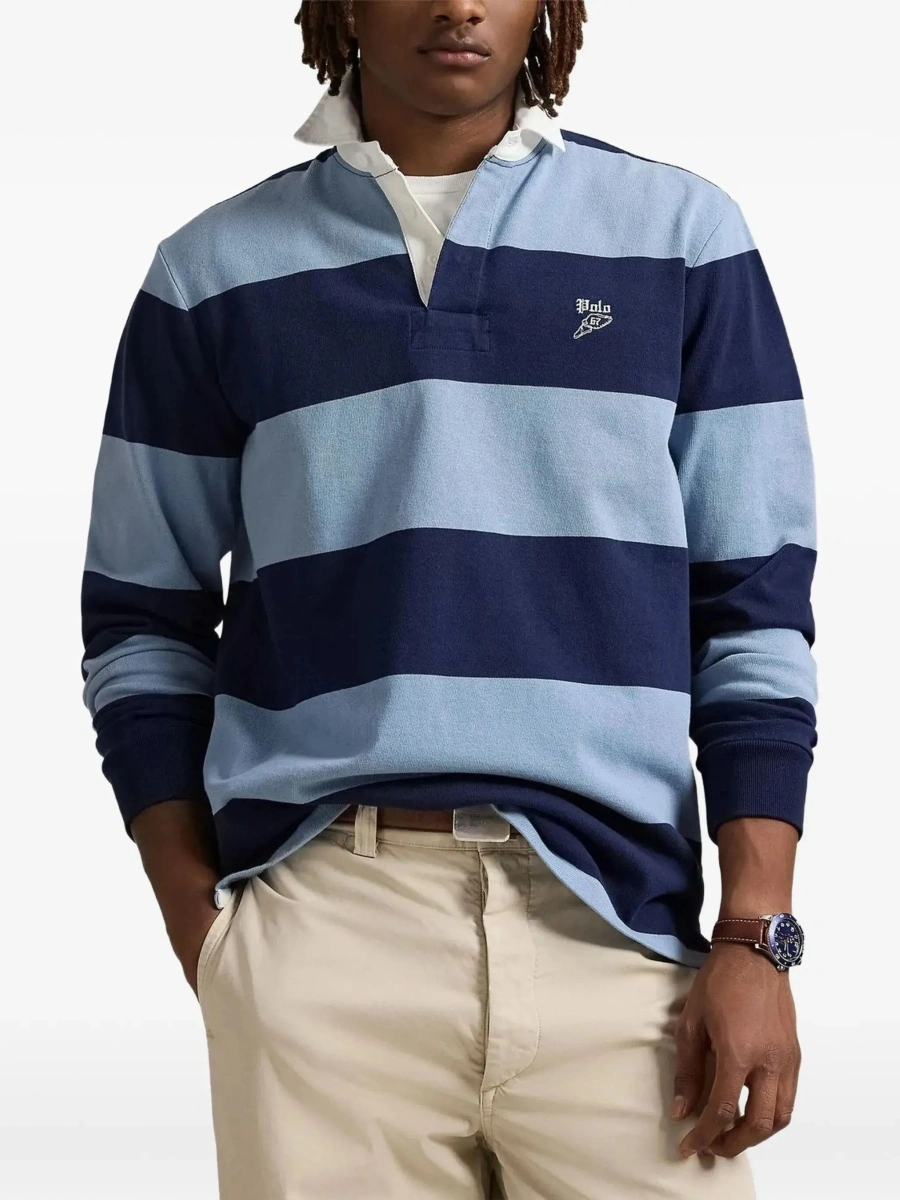 Tricou polo Ralph Lauren multicolor din bumbac - Img 5