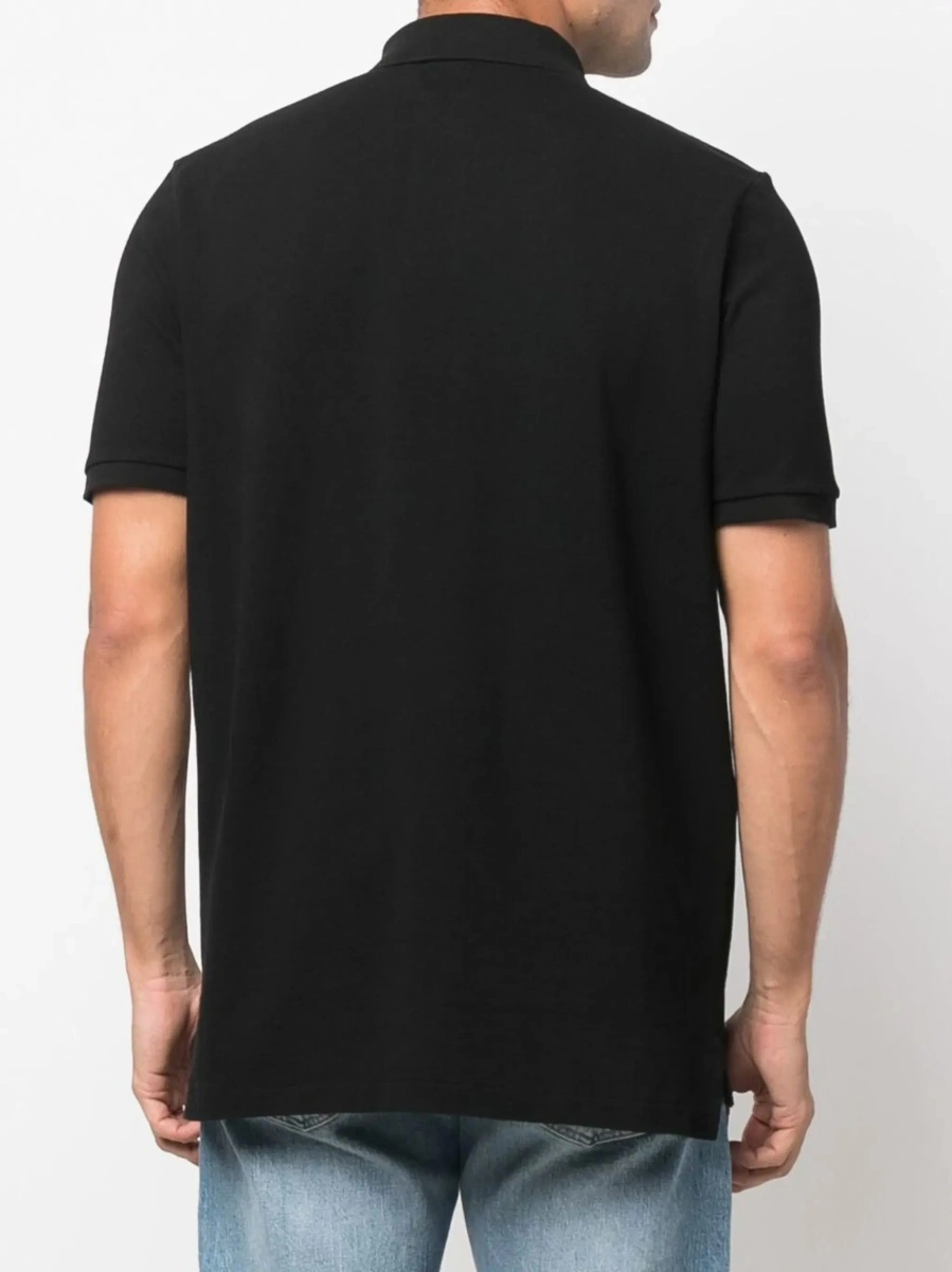 Tricou polo Ralph Lauren negru din bumbac - Img 5