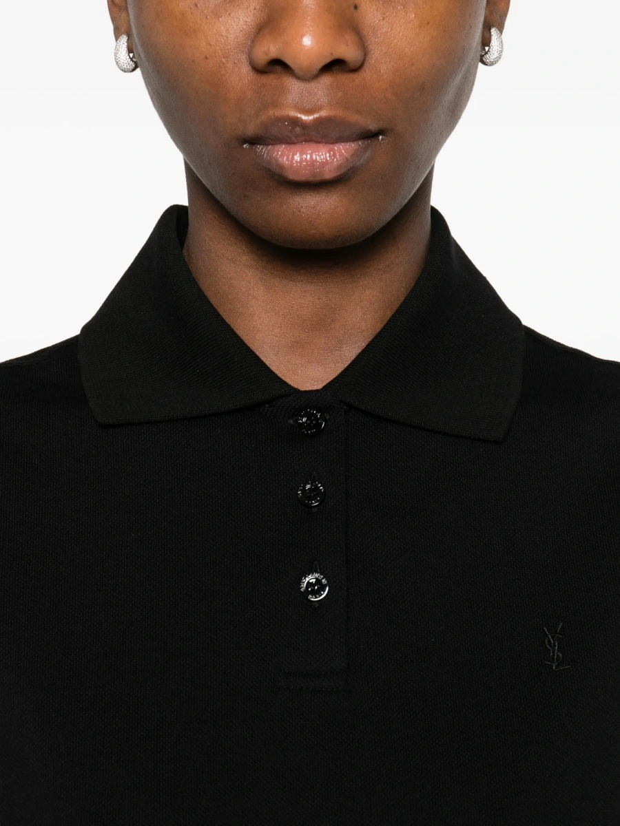 Tricou Polo Saint Laurent negru - Img 5