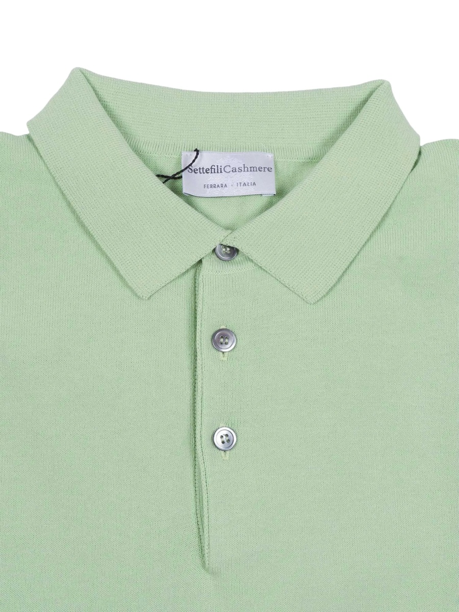 Tricou Polo SETTE FILI CASHMERE verde - Img 2