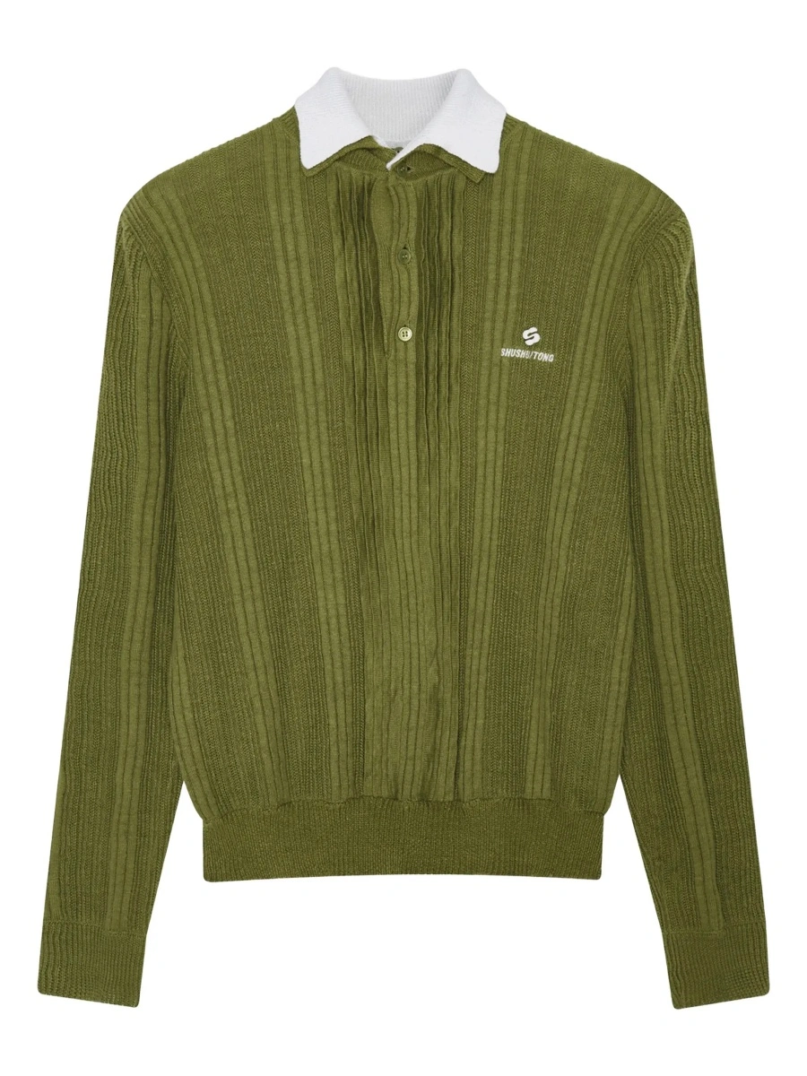 Tricou polo SHUSHU/TONG verde - Img 4
