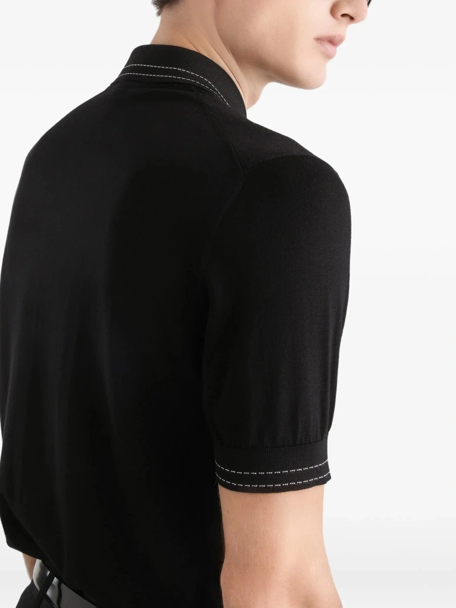 Tricou Polo Silk Polo with collar and short sleeves - Img 6