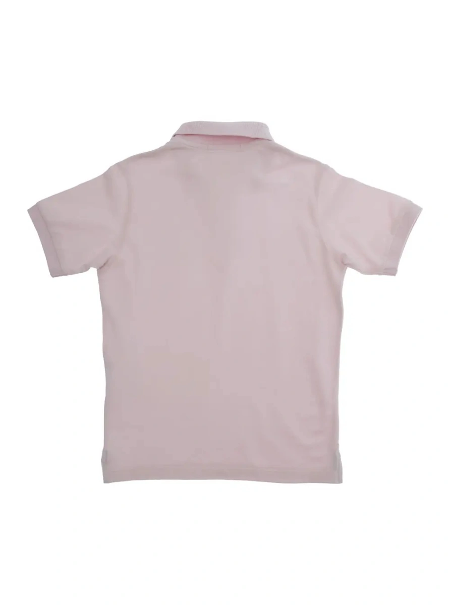 Tricou polo Stone Island roz din bumbac - Img 2