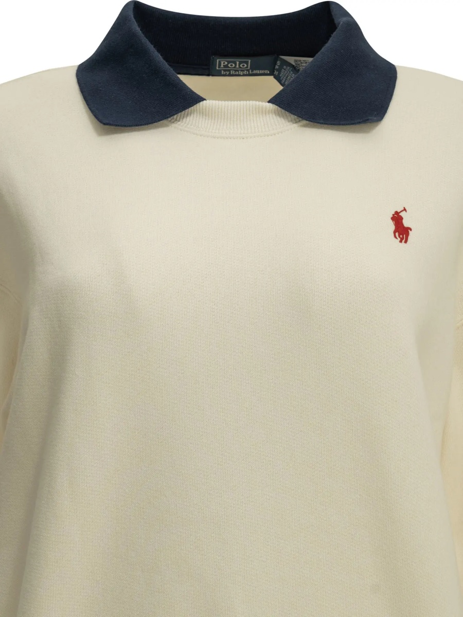 Tricou Polo Sweatshirt with polo collar and logo - Img 3
