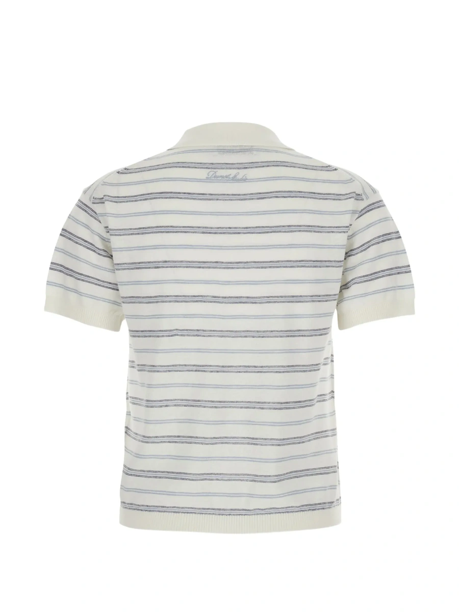 Tricou Polo UNISEX LINEN STRIPED POLO KNIT - Img 4