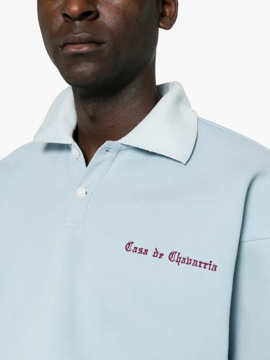 Tricou Polo Willy Chavarria albastru - Img 5
