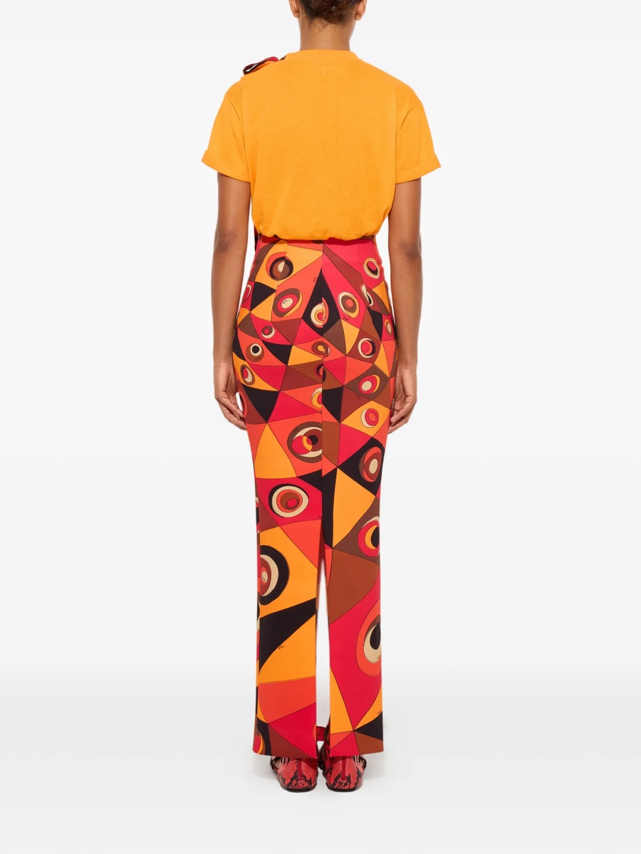 Tricou PUCCI portocaliu din bumbac - Img 4