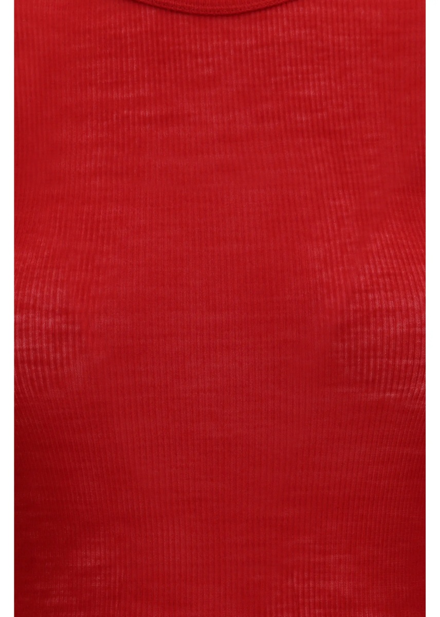 Tricou Ribbed knit T-shirt - Img 3