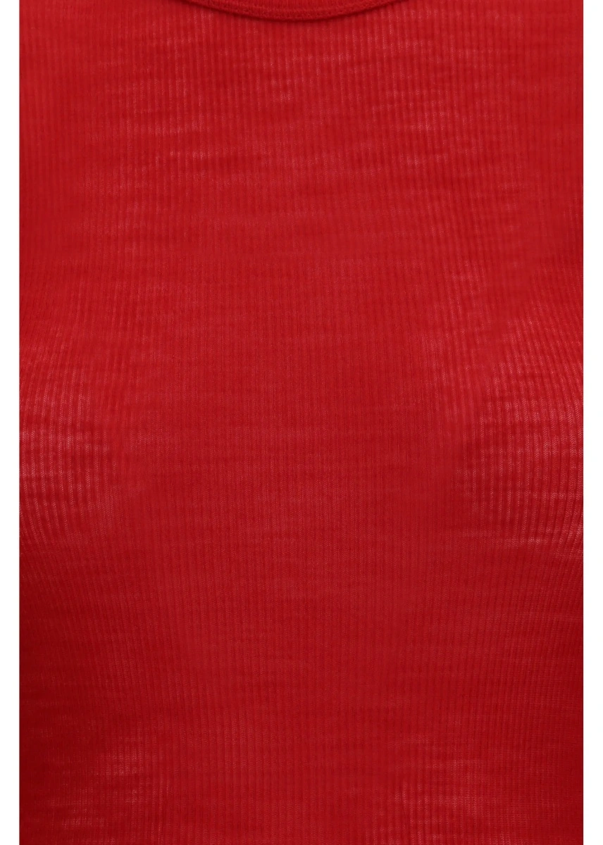 Tricou Ribbed knit T-shirt - Img 3