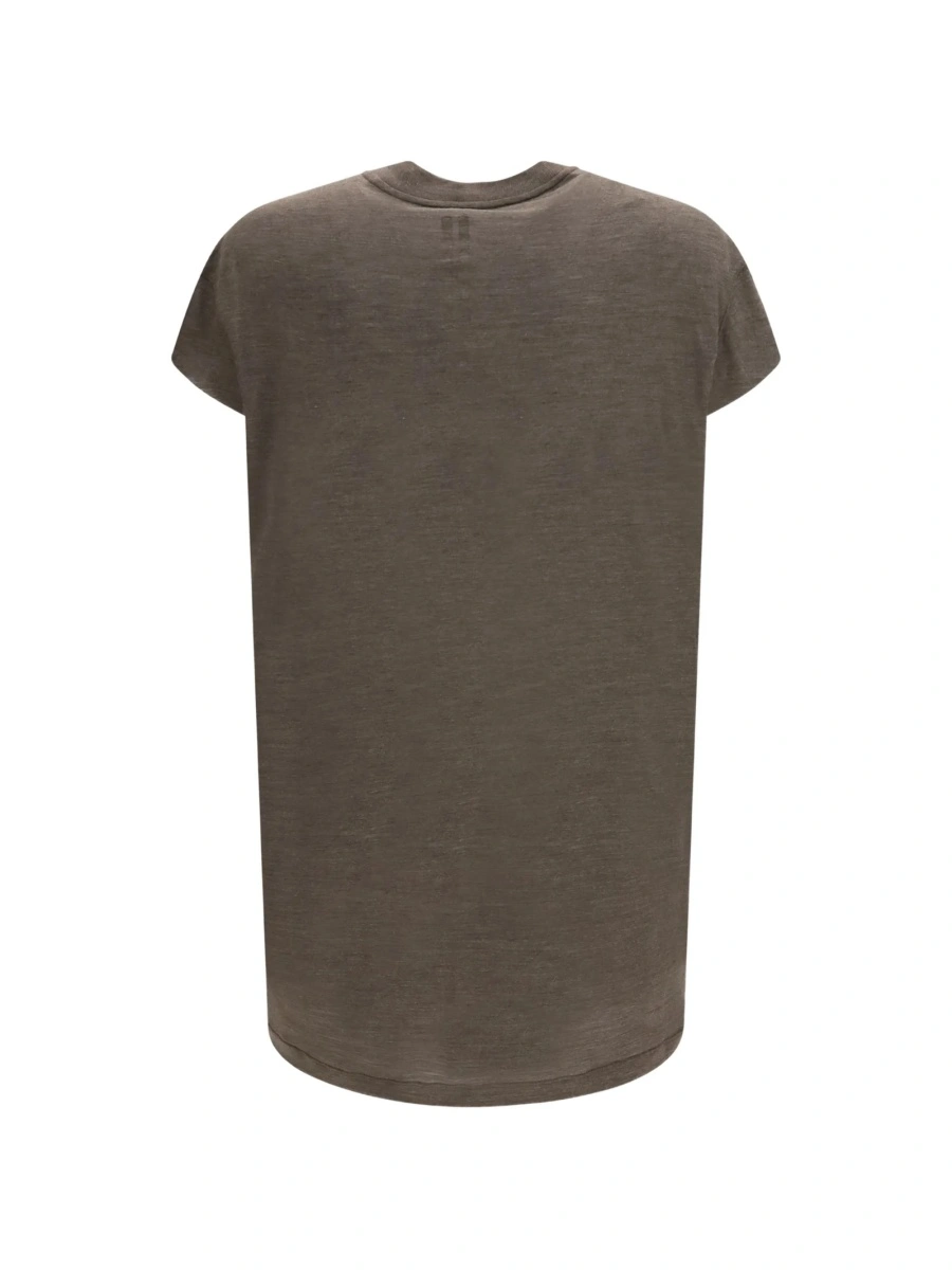 Tricou Rick Owens maro din lana si matase - Img 2