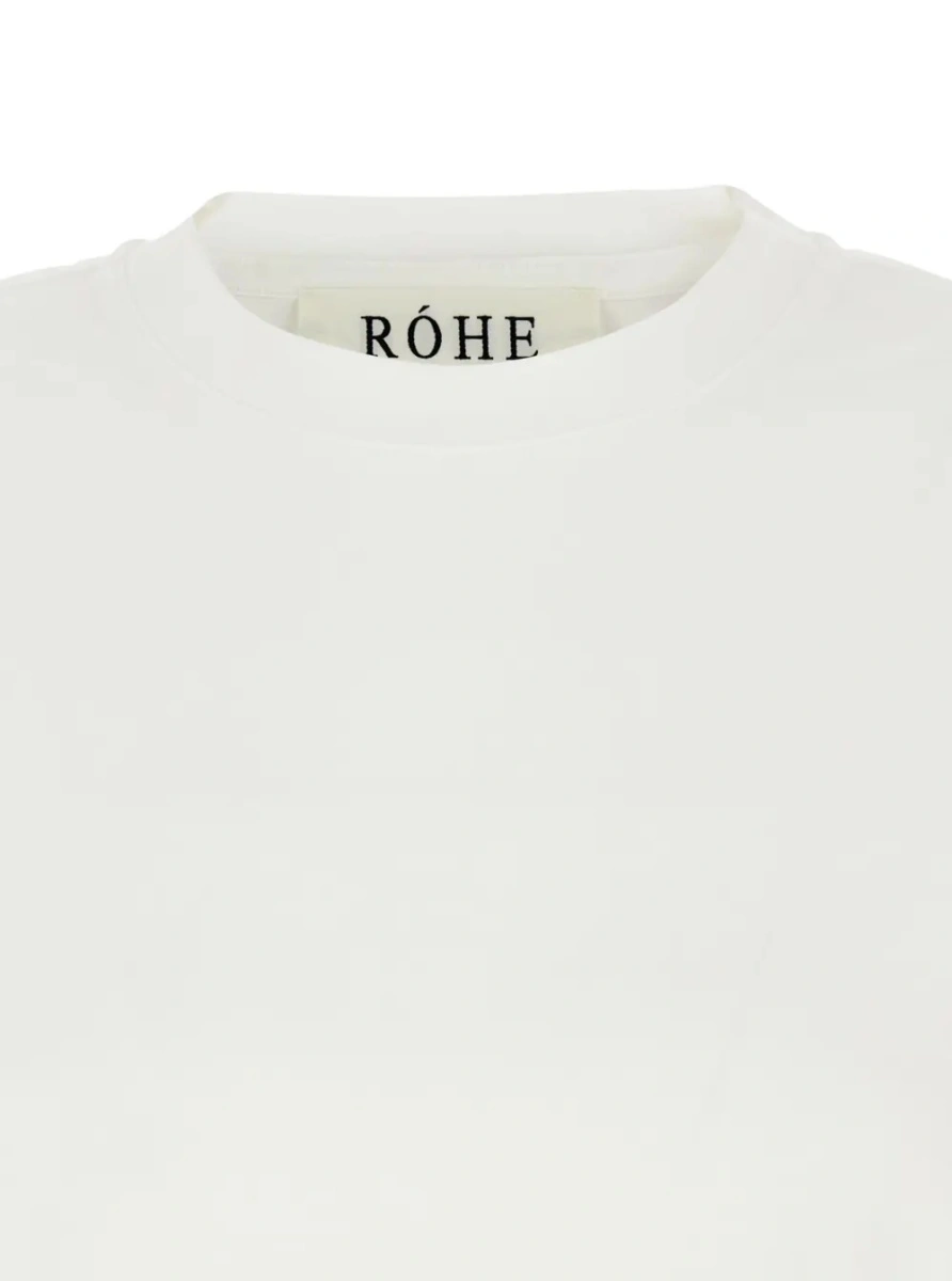 Tricou ROHE alb din bumbac - Img 3