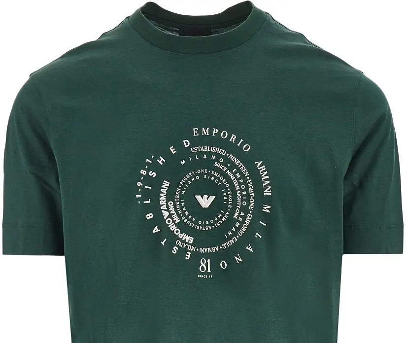 Tricou Round logo print T-shirt - Img 2