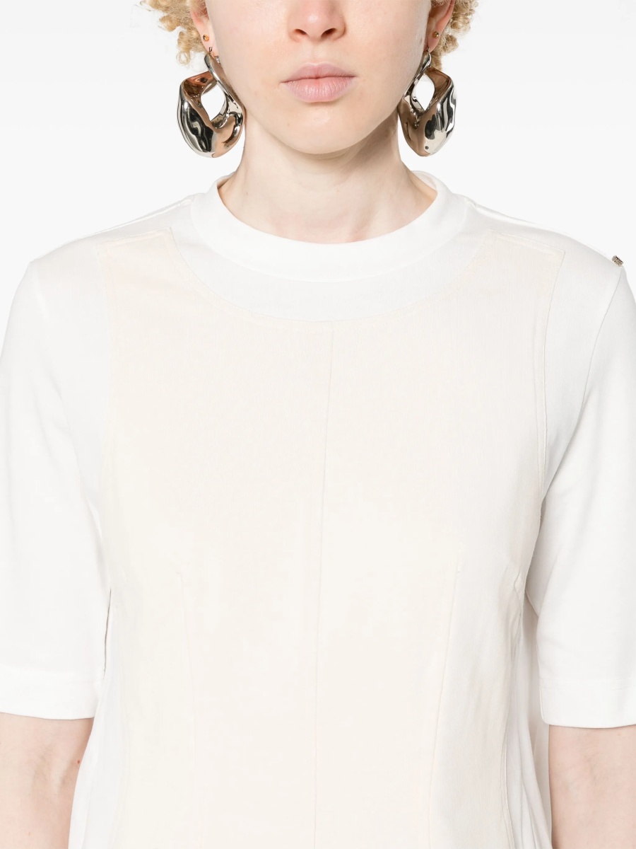 Tricou SPORTMAX alb din bumbac - Img 5