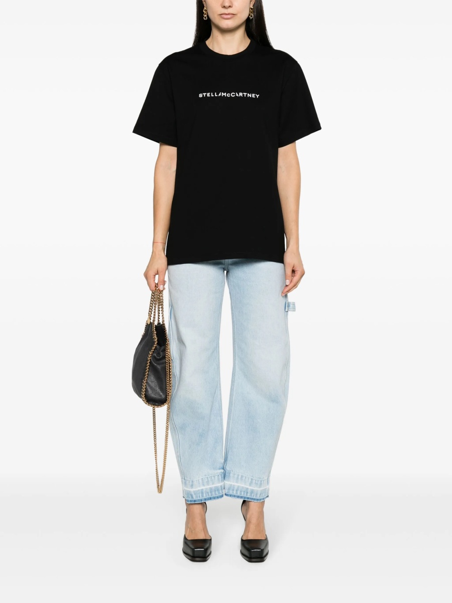 Tricou Stella McCartney negru din bumbac - Img 2