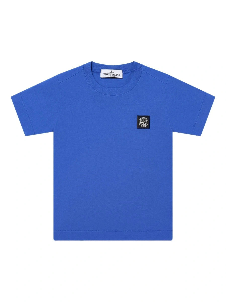 Tricou Stone Island albastru din bumbac - Img 7