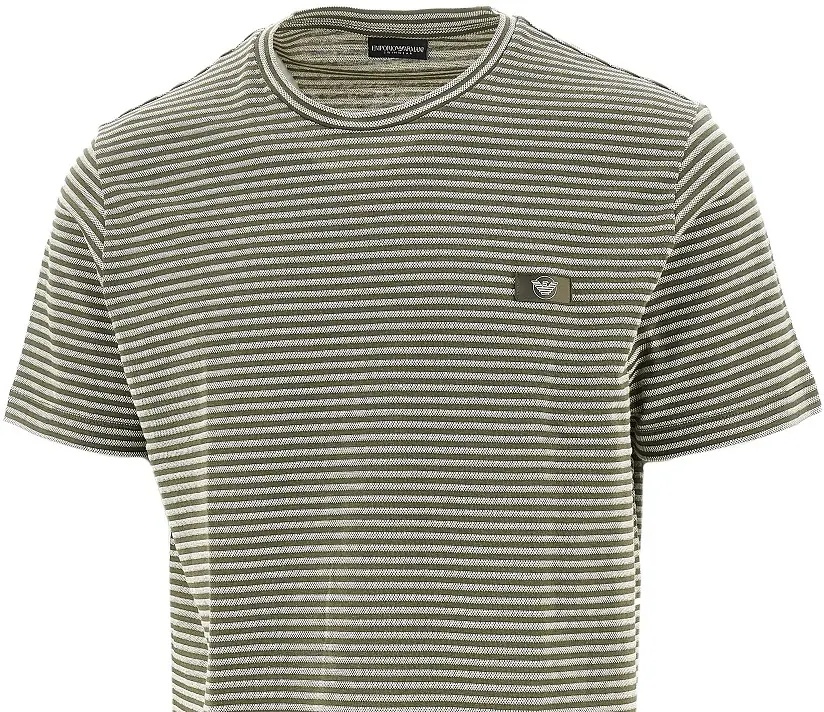Tricou Striped cotton Swimwear T-shirt - Img 2