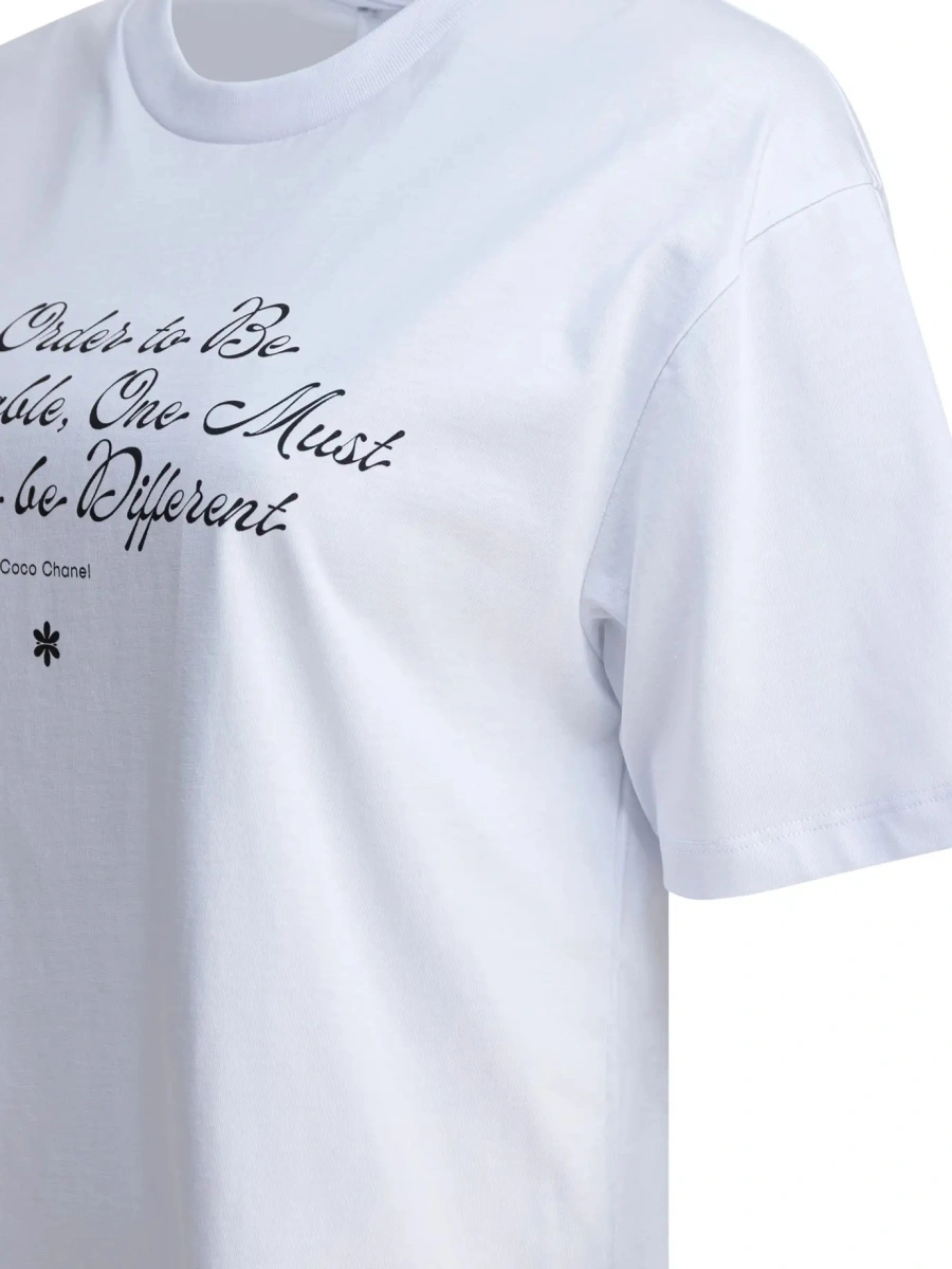 Tricou T-shirt with Coco Chanel citation - Img 4