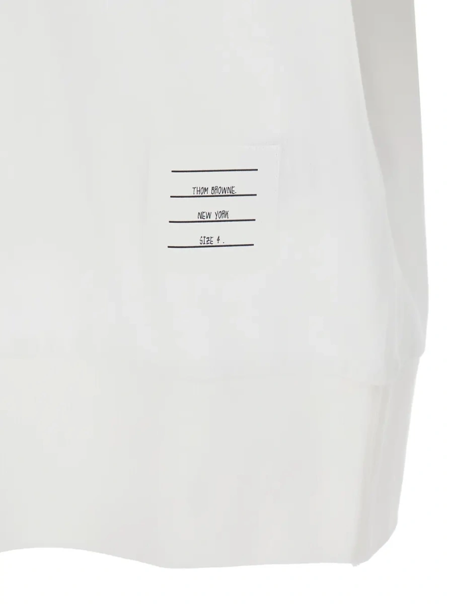 Tricou Thom Browne alb din bumbac - Img 3